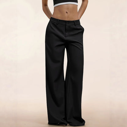 Black Suit Wide-leg Pants