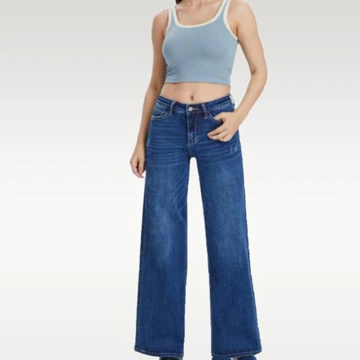 Wide-leg Pants High Waist Hip Lift Straight Loose Jeans
