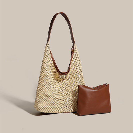 Straw Woven Tote Bag