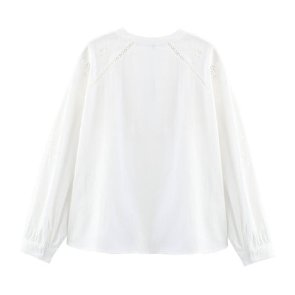 Lace Embroidered Shirt