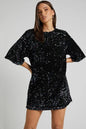 Women's Simple Casual Shoulder Beaded Dress