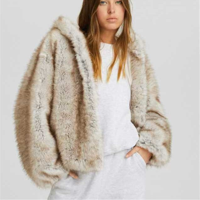 European And American Warm Artificial Fur Coat