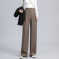 Spring And Autumn High Waist Drooping Narrow Wide-leg Pants