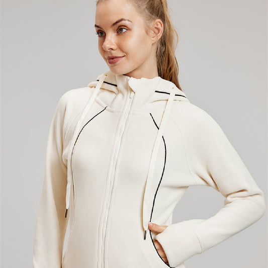 Langärmlige Yoga-Sportjacke für Damen