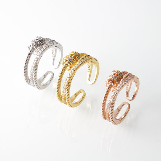 S925 Sterling Silver Roating Ring