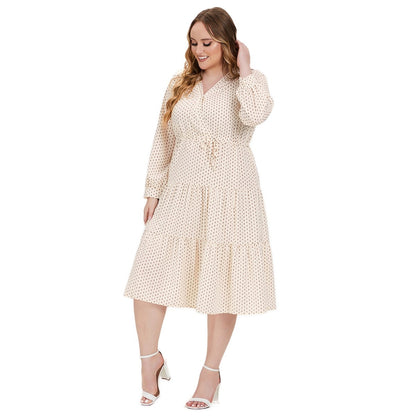 Long Sleeve Full-figured Girls' Dress