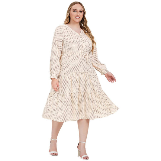 Long Sleeve Full-figured Girls' Dress