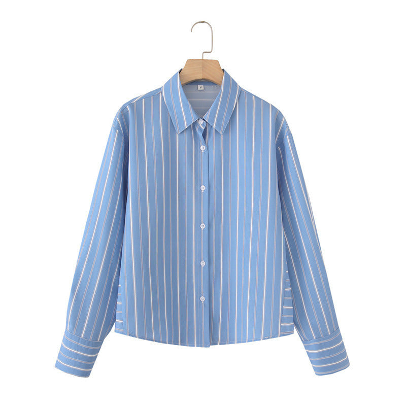 Striped Poplin Cotton Shirt