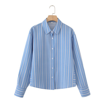 Striped Poplin Cotton Shirt