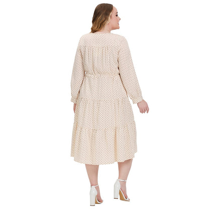 Long Sleeve Full-figured Girls' Dress