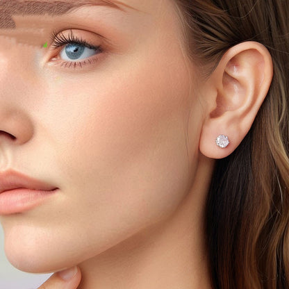 Elegant S925 Sterling Silver Ear Studs