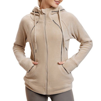 Langärmlige Yoga-Sportjacke für Damen