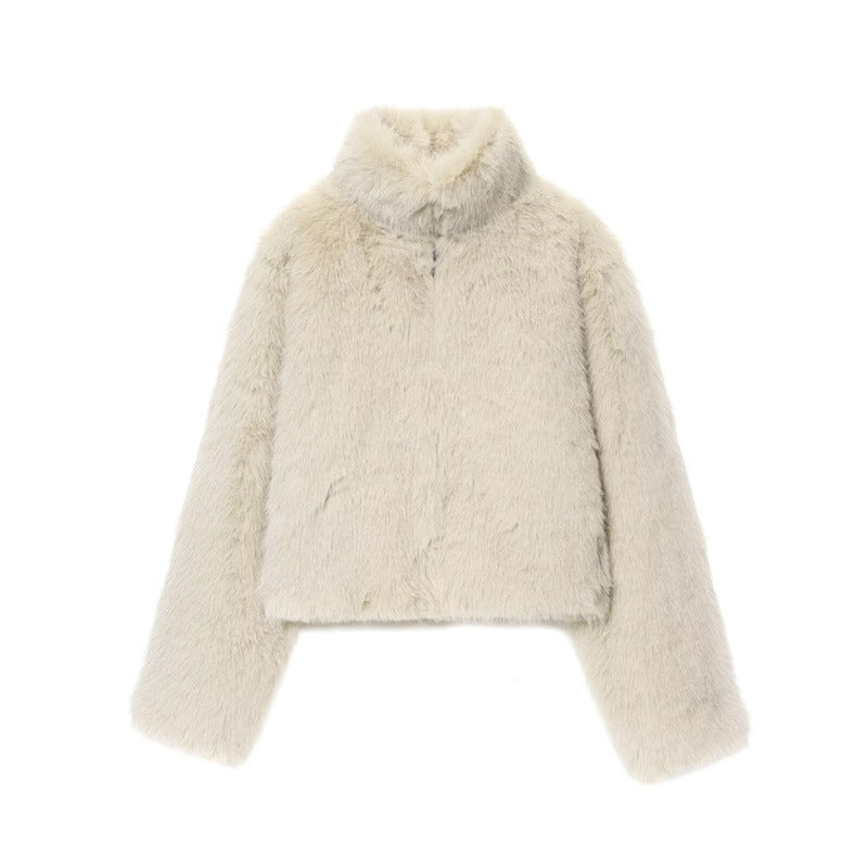 Short Artificial Fur Jacket
