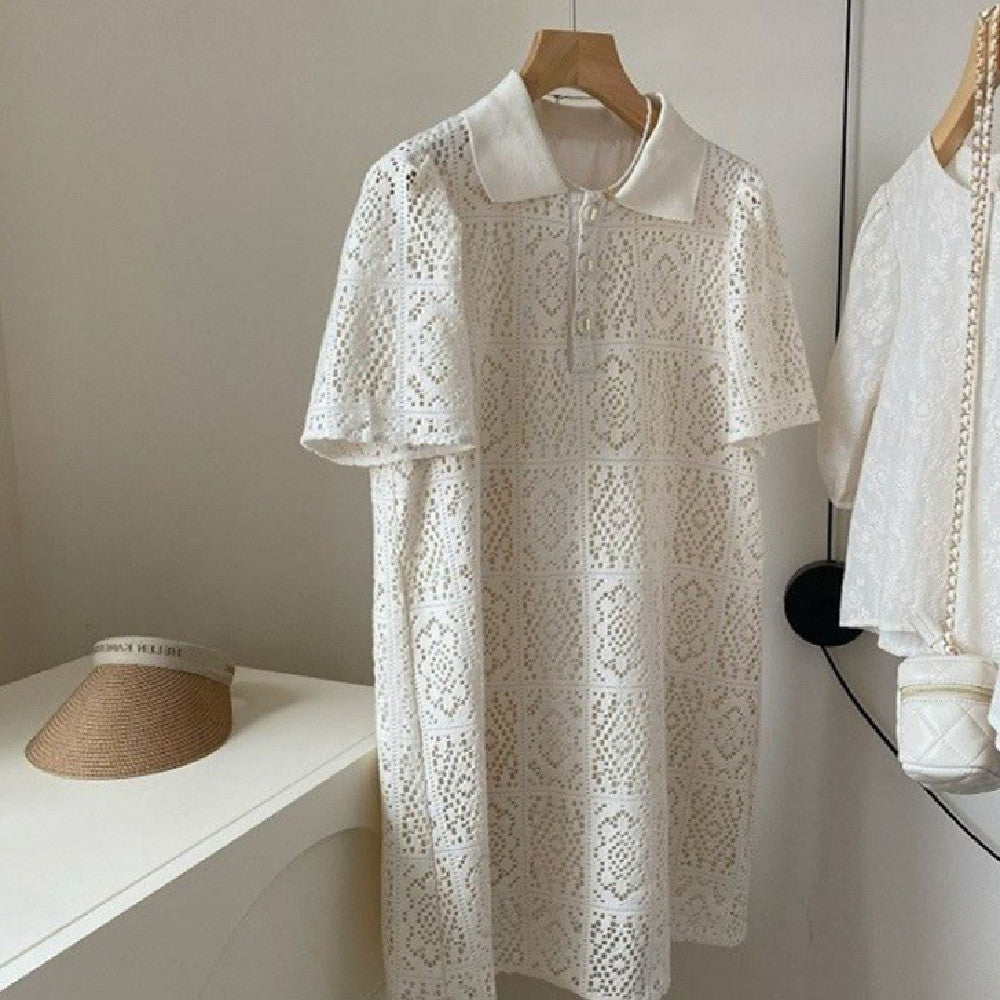 Fashion Hollow-out Crochet Lace Dress Women