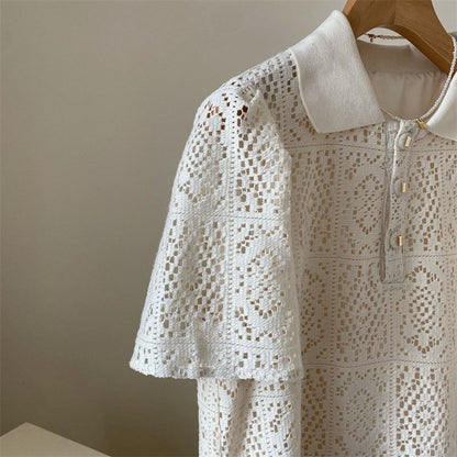 Fashion Hollow-out Crochet Lace Dress Women