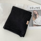 Soft Sticky Warm Fashion Basic Outer Wear Solid Color Scarf For Women