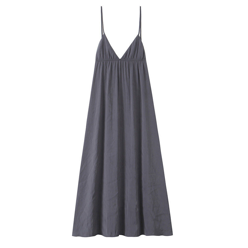 V-neck Backless Dress