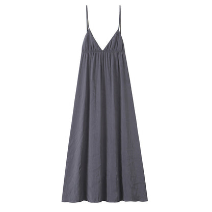 V-neck Backless Dress