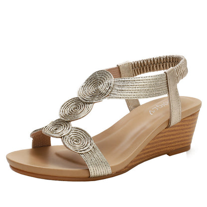 Roman Style Wedge Sandals Summer Word