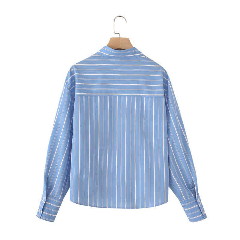 Striped Poplin Cotton Shirt